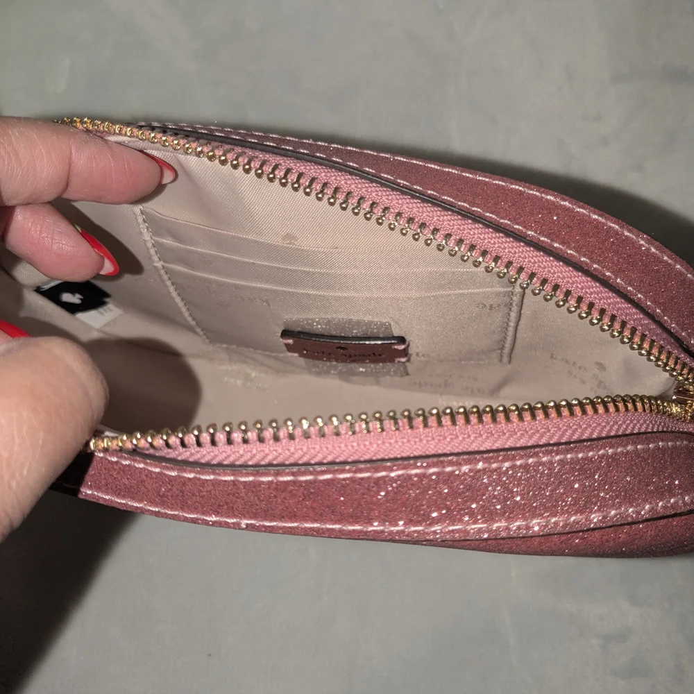 Kate Spade Pink Glimmer Oval Camera Bag - Picture 5 of 8